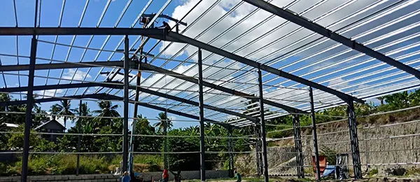 9855m² Steel Structure Warehouse Logistic Center in Davao, Philippines
