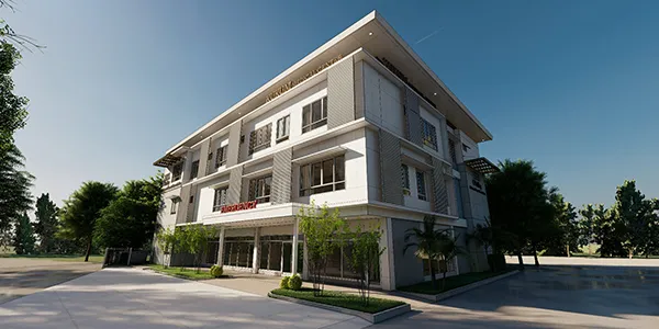 1480m² 3-Storey Steel Structure Hospital in Oceania