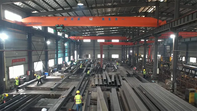 Steel processing workshop