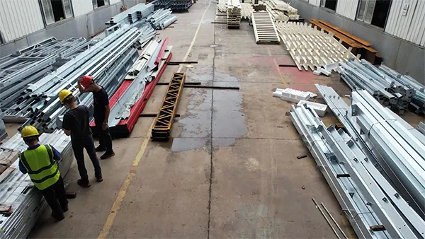 Steel Structure Parts Ready for Shipping