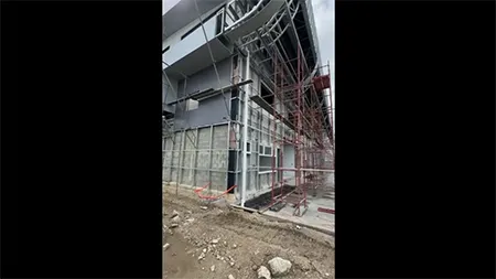 Steel structure port ticketing center