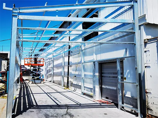 Hot-Dip Galvanized Steel Structure Warehouse in Vancouver, USA