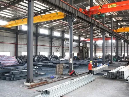 Production of light steel villa components