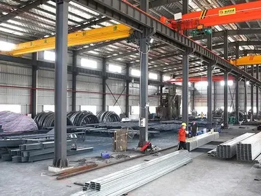 Production of light steel villa components