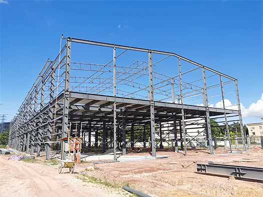 800ton Two-Storey Steel Structure Workshop Factory