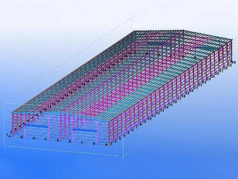 400ton Steel Structure Workshop Factory