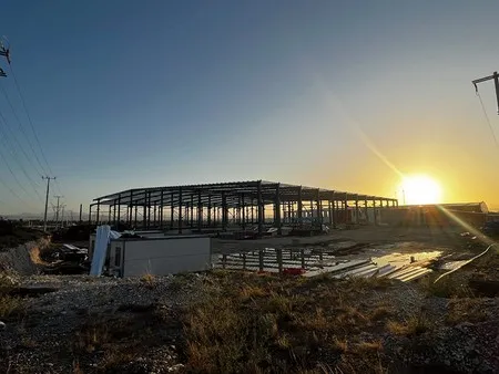 400 Tons Prefabricated Steel Structure Workshop in Mexico