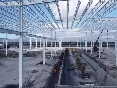 Multi-Span Steel Structure Warehouse in Mexico