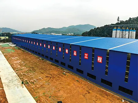Steel bar production workshop