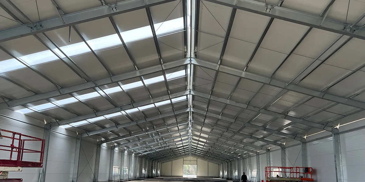 2737m² Steel Structure Chicken House in Poland