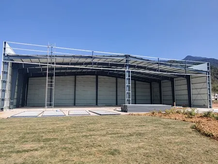 1183m² Steel Structure Hangar in Guangzhou