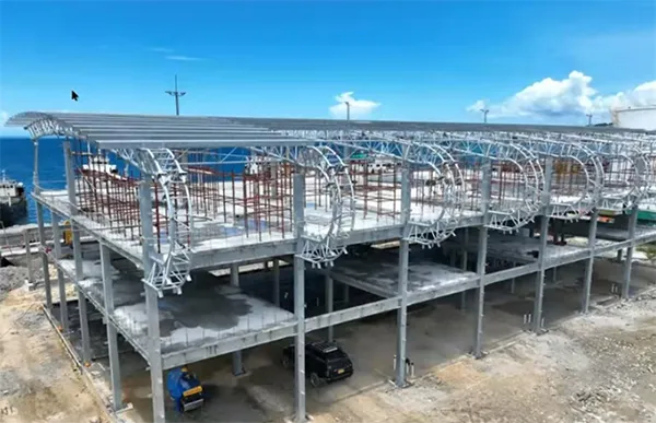 4744m² Steel Structure Port Ticketing Center in Solomon Islands