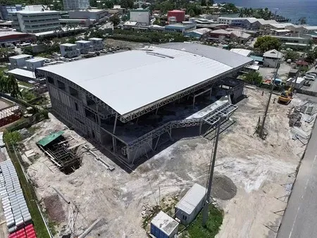 4744m² Steel Structure Port Ticketing Center in Solomon Islands