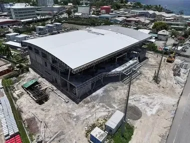 4744m² Steel Structure Port Ticketing Center in Solomon Islands