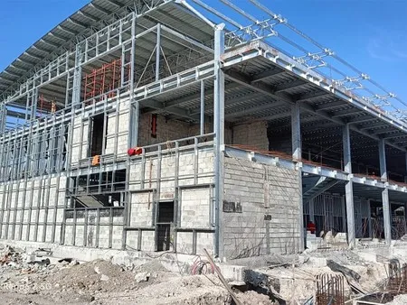 4744m² Steel Structure Port Ticketing Center in Solomon Islands