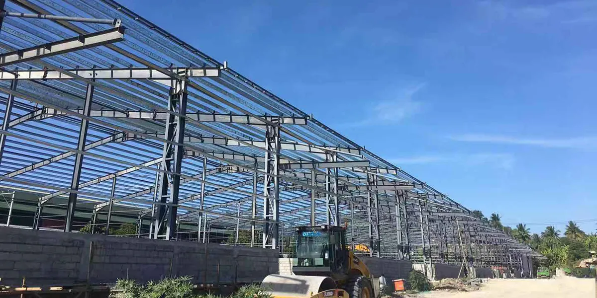 9855m² Steel Structure Warehouse Logistic Center in Davao, Philippines