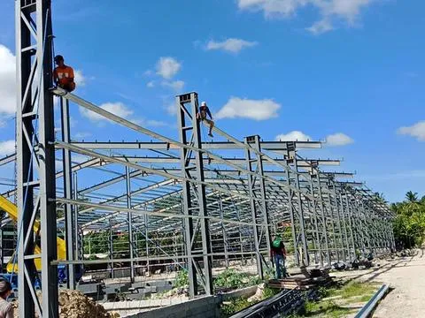 9855m² Steel Structure Warehouse Logistic Center in Davao, Philippines