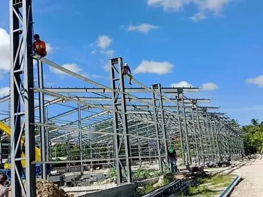 9855m² Steel Structure Warehouse Logistic Center in Davao, Philippines