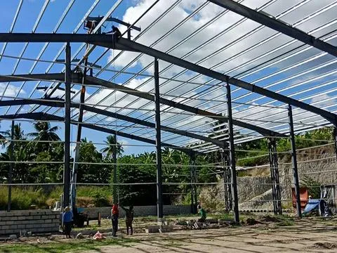 9855m² Steel Structure Warehouse Logistic Center in Davao, Philippines