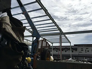Steel Warehouse Foundation Reinforcement Project in Philippines