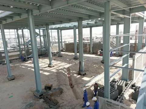 1749m² Steel Warehouse with Mezzanine in Doha, Qatar